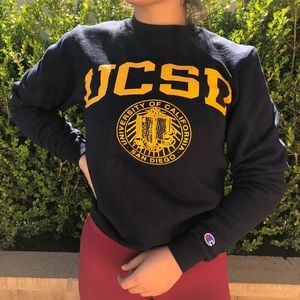 UC San Diego Twill Crew Neck - Navy